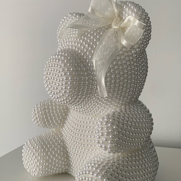 Luxury All Pearl Teddy - White - Picture 1 of 4